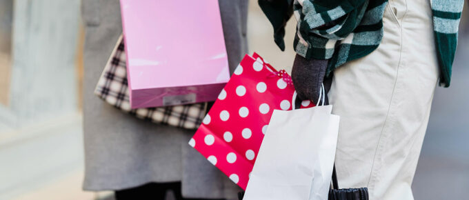 women shopping with bags